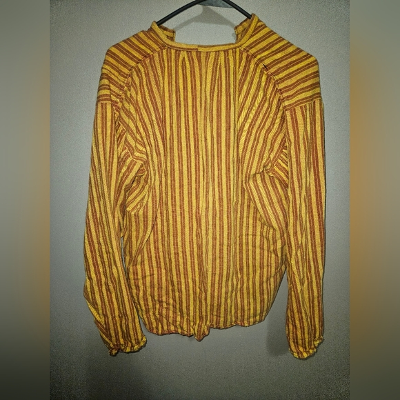 Mustard yellow canvas pullover - Picture 4 of 4